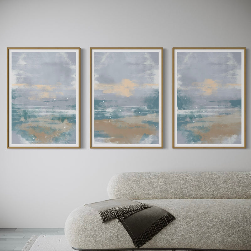Abstract Minimalist Art Coastal Whispers -  Modern Art Print