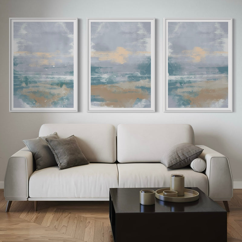 Abstract Minimalist Art Coastal Whispers -  Modern Art Print