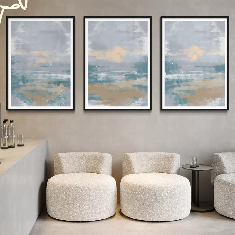 Abstract Minimalist Art Coastal Whispers -  Modern Art Print