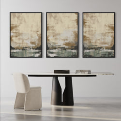 Modern Abstract Art Sage Forest - Minimalist Interior Design