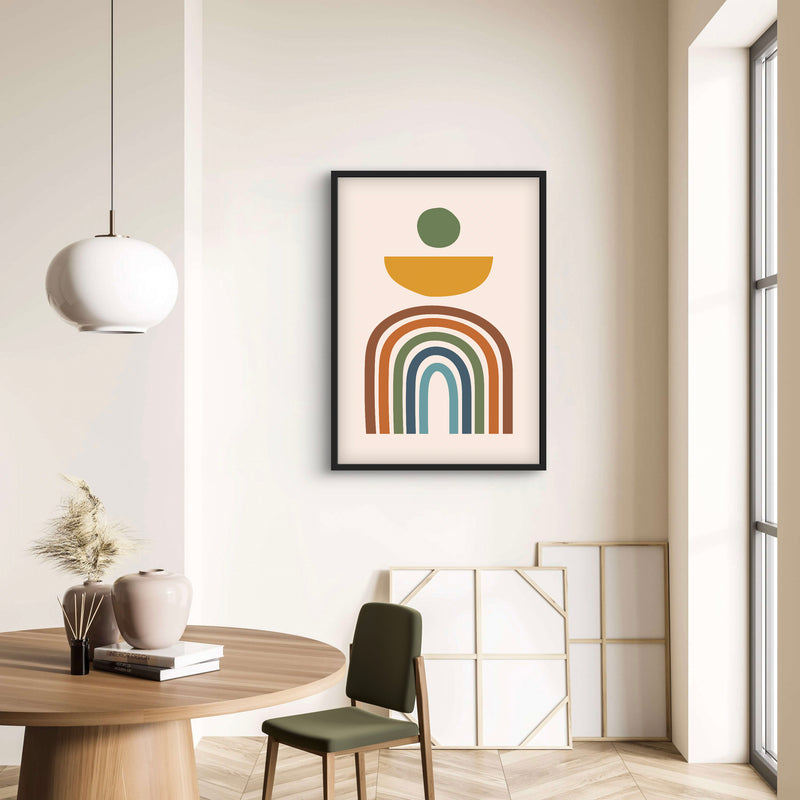 Modern Abstract Art in Boho Design - Minimalist Home Decor