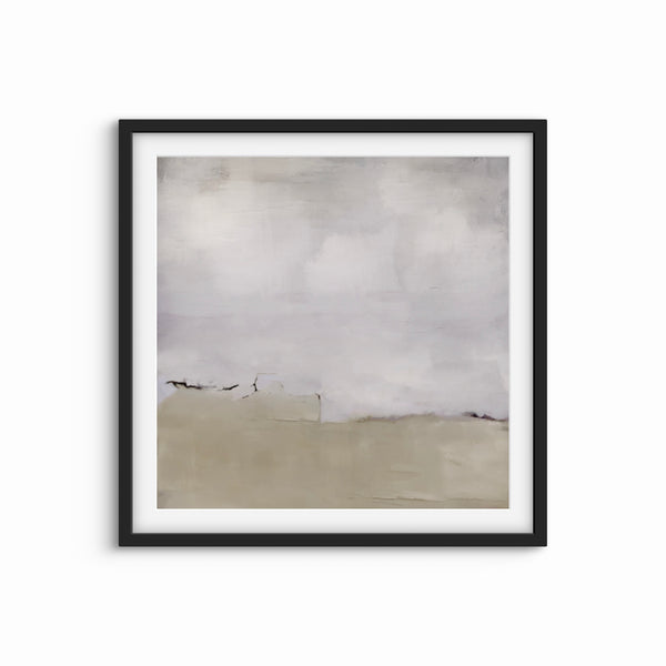 Modern Abstract Art in Silver- Minimalist Living Room Art
