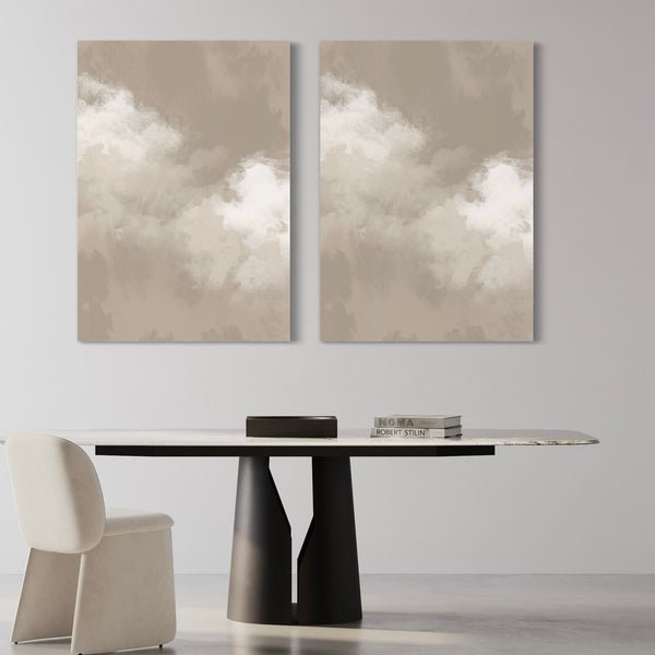 Abstract Art Canvas Clouds - Minimalist Home Decor
