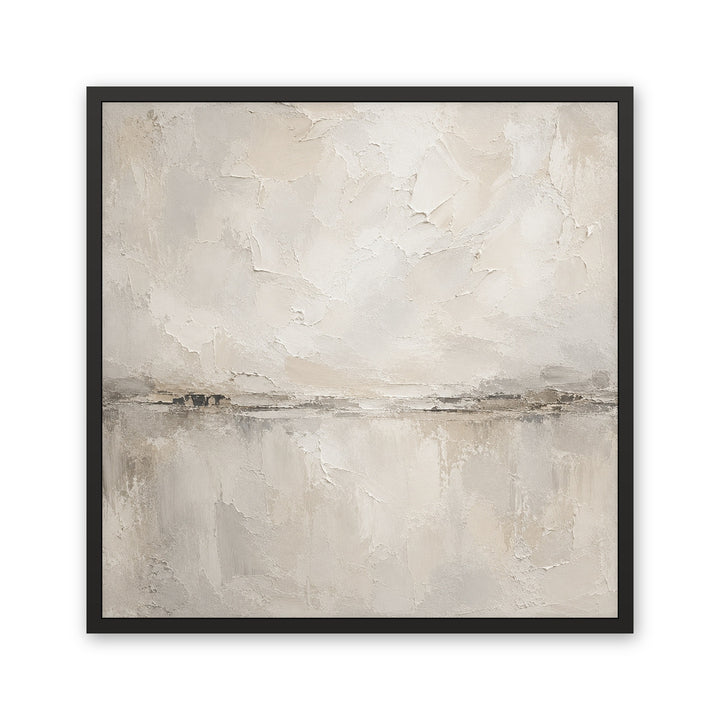 Aurelia abstract framed canvas — black frame, front view