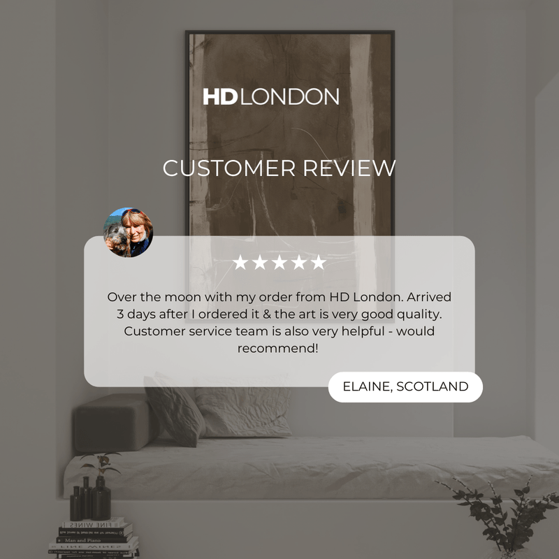 Client Review For Modern Abstract Wall Art Decor Styled With A Soft Neutral Daybed, Layered Textured Pillows, And Minimalist Decor. Perfect For A Contemporary Bedroom Or Reading Nook.