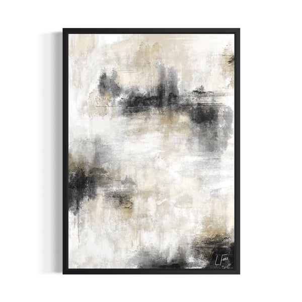 Modern Abstract Wall Art Styled With White Wall Background