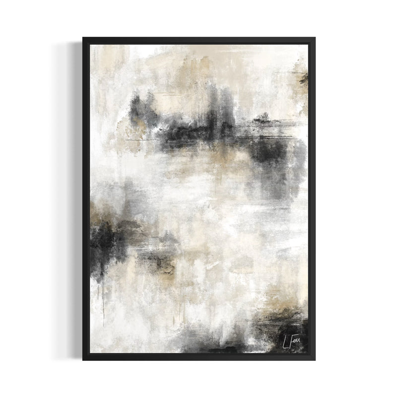 Modern Abstract Wall Art Styled With White Wall Background