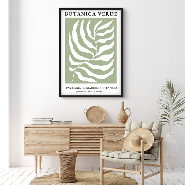 Modern Abstract Art Print in Botanica Verde - Gallery Wall Print