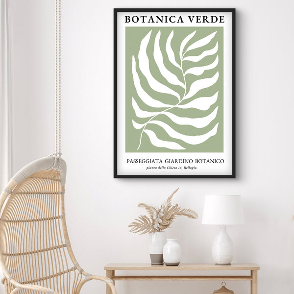Modern Abstract Art Print in Botanica Verde - Gallery Wall Print