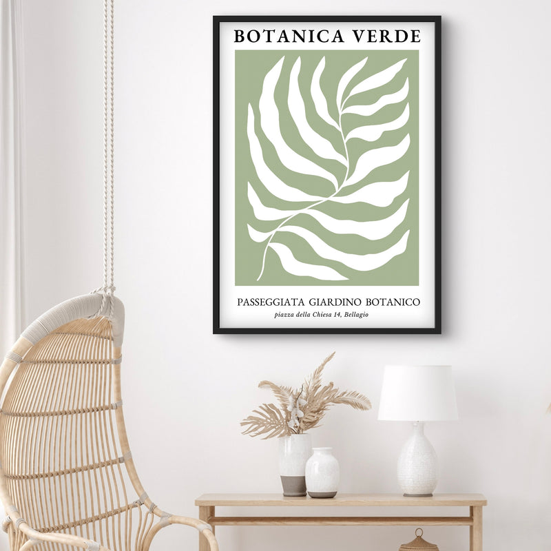 Modern Abstract Art Print in Botanica Verde - Gallery Wall Print