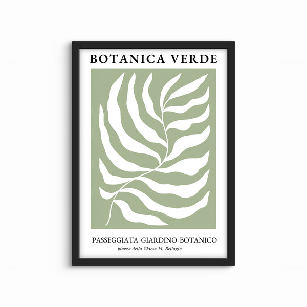 Modern Abstract Art Print in Botanica Verde - Gallery Wall Print
