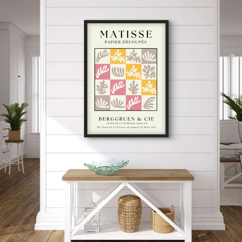 Modern Abstract Art Print in Matisse Cream - Gallery Wall Print