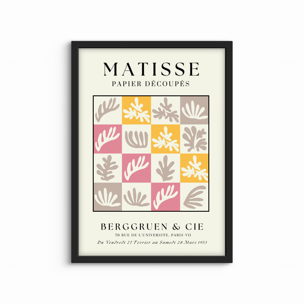 Modern Abstract Art Print in Matisse Cream - Gallery Wall Print