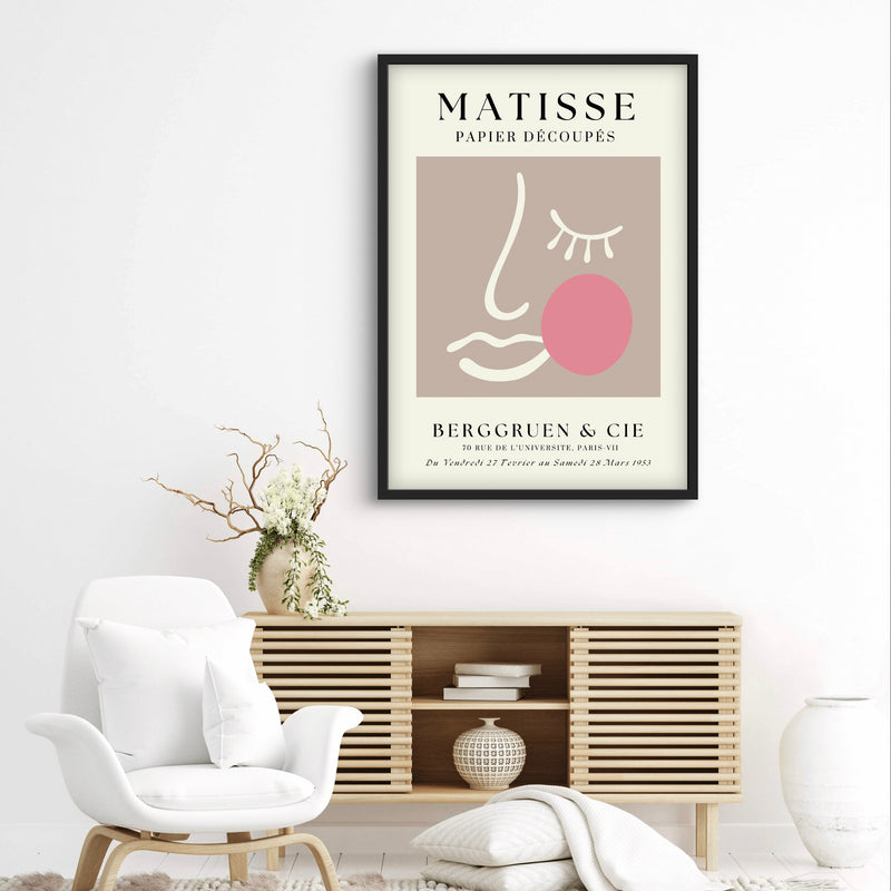 Minimalist Abstract Art Matisse Figure - Modern Art Print