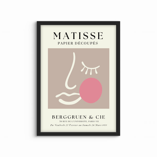 Minimalist Abstract Art Matisse Figure - Modern Art Print