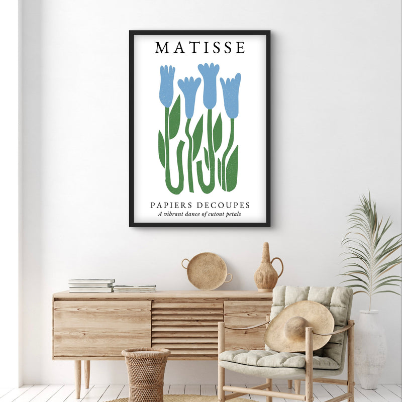 Minimalist Abstract Art in Matisse Flower - Modern Interior Design Art
