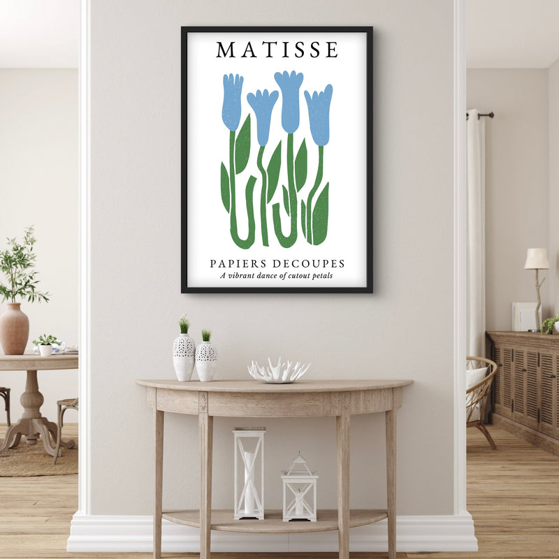 Minimalist Abstract Art in Matisse Flower - Modern Interior Design Art