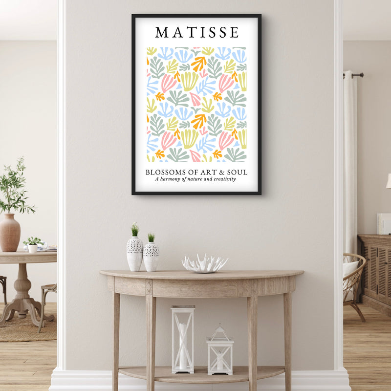 Abstract Minimalist Art in Matisse White -  Modern Art Print