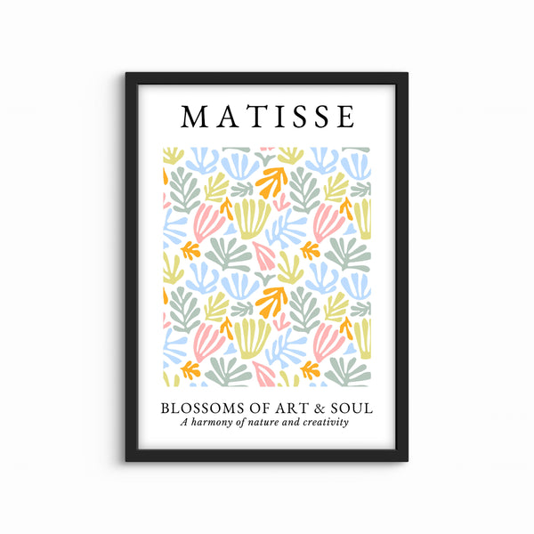 Abstract Minimalist Art in Matisse White -  Modern Art Print