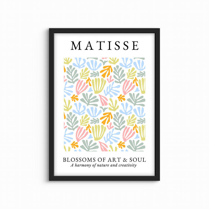 Abstract Minimalist Art in Matisse White -  Modern Art Print
