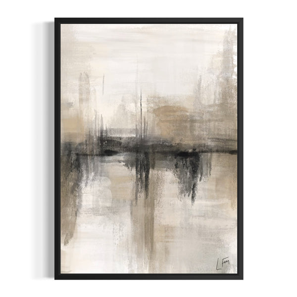 Modern Minimalist Wall Art with White Background