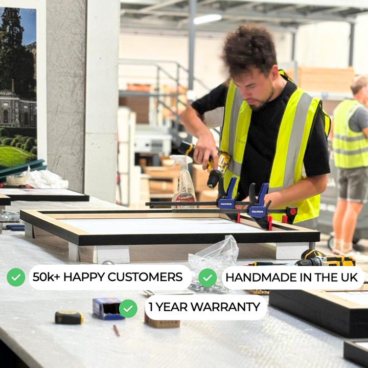 Framed Canvas Set of 2 - Nude and Grey Clouds